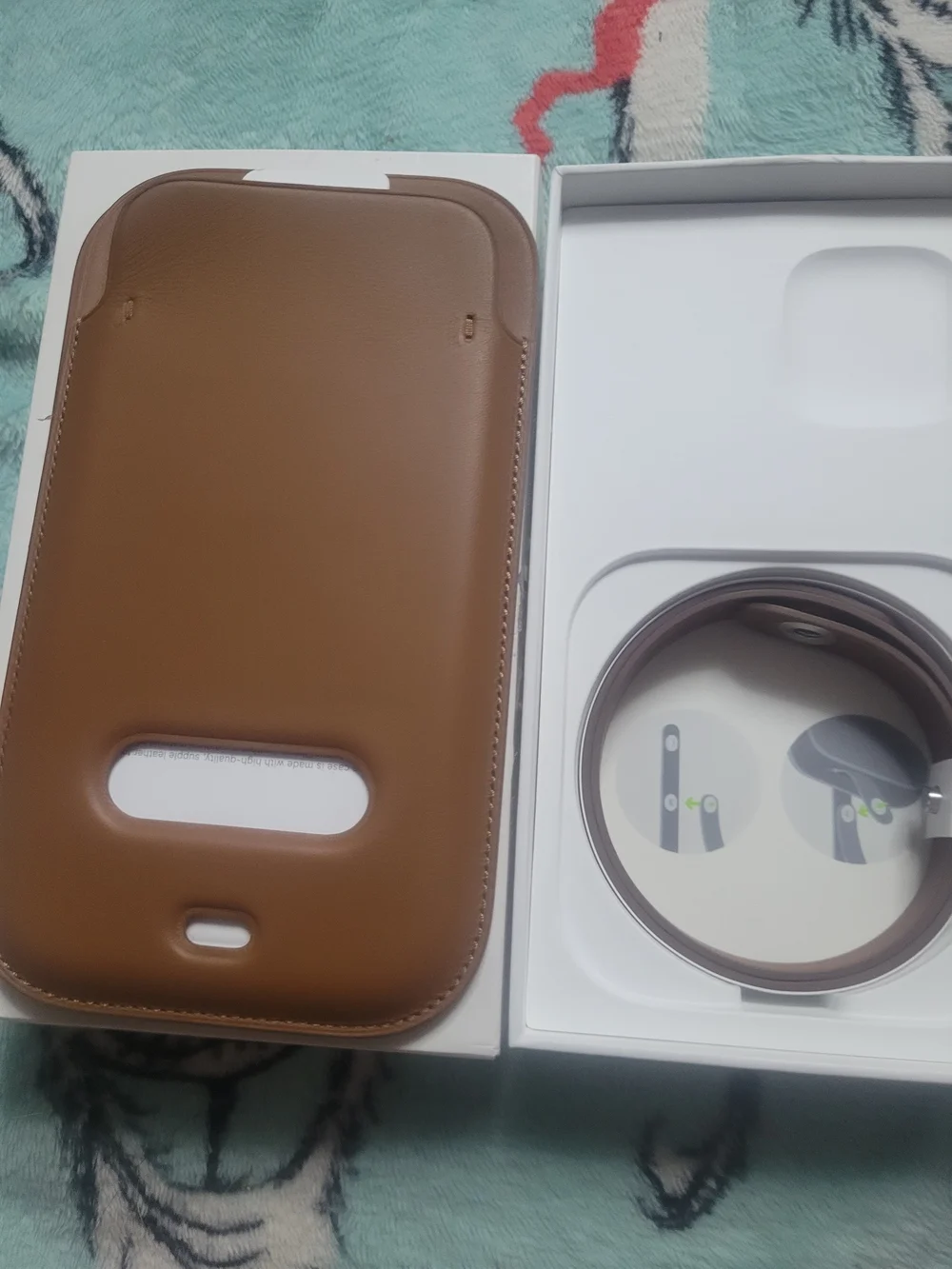 Apple iPhone 12 mini Leather Sleeve (Brown) - MagSafe Compatible